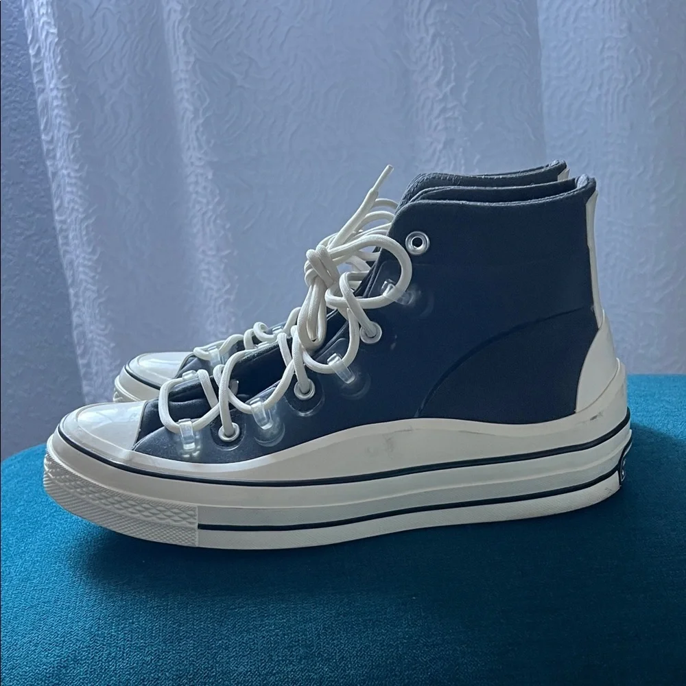 Converse Women's Black and White High-Top Sneakers